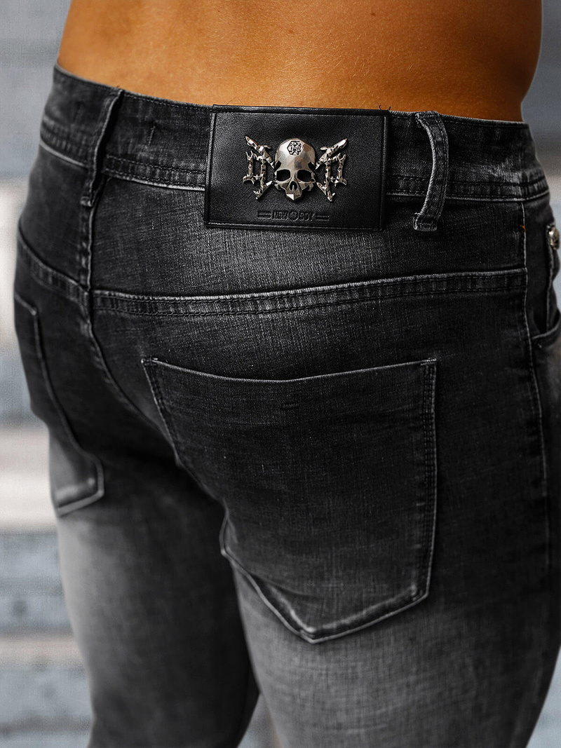 Ανδρικό τζιν παντελόνι mαύρος OZONEE NB/MP0169G