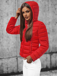 Γυναικείο μπουφάν το κόκκινο OZONEE JS/23M9001/275