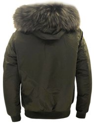 Ανδρικό χειμερινό μπουφάν πράσινο OZONEE O/99122