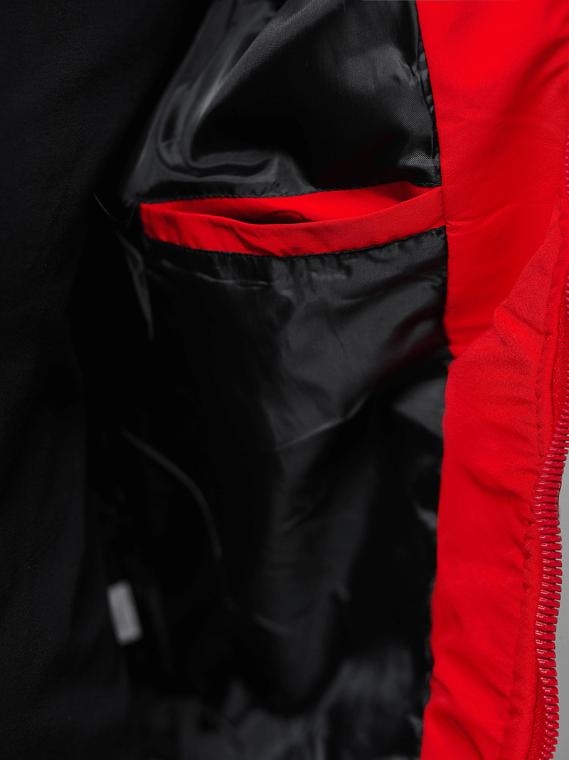 Ανδρικό χειμερινό μπουφάν το κόκκινο OZONEE JS/84M3013/270