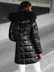 Γυναικείο μπουφάν mαύρος OZONEE JS/16M9120/392Z