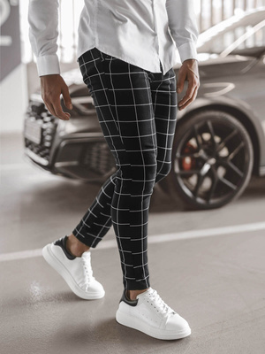 Ανδρικό παντελόνι chino mαύρος OZONEE O/P4009Z