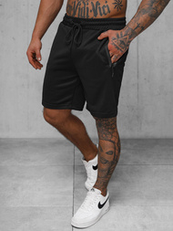 Ανδρικό σόρτς φόρμας mαύρος OZONEE JS/17K532/3