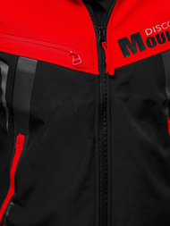 Ανδρικό μπουφάν Softshell μαύρο-Κόκκινο OZONEE JS/HH021/1CZ