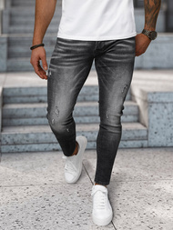 Ανδρικό τζιν παντελόνι mαύρος OZONEE NB/MP0070N