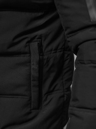 Ανδρικό μπουφάν μαύρο OZONEE JS/31M5003/B