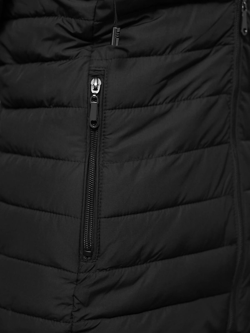 Γυναικείο μπουφάν μαύρο OZONEE JS/16M9103/392