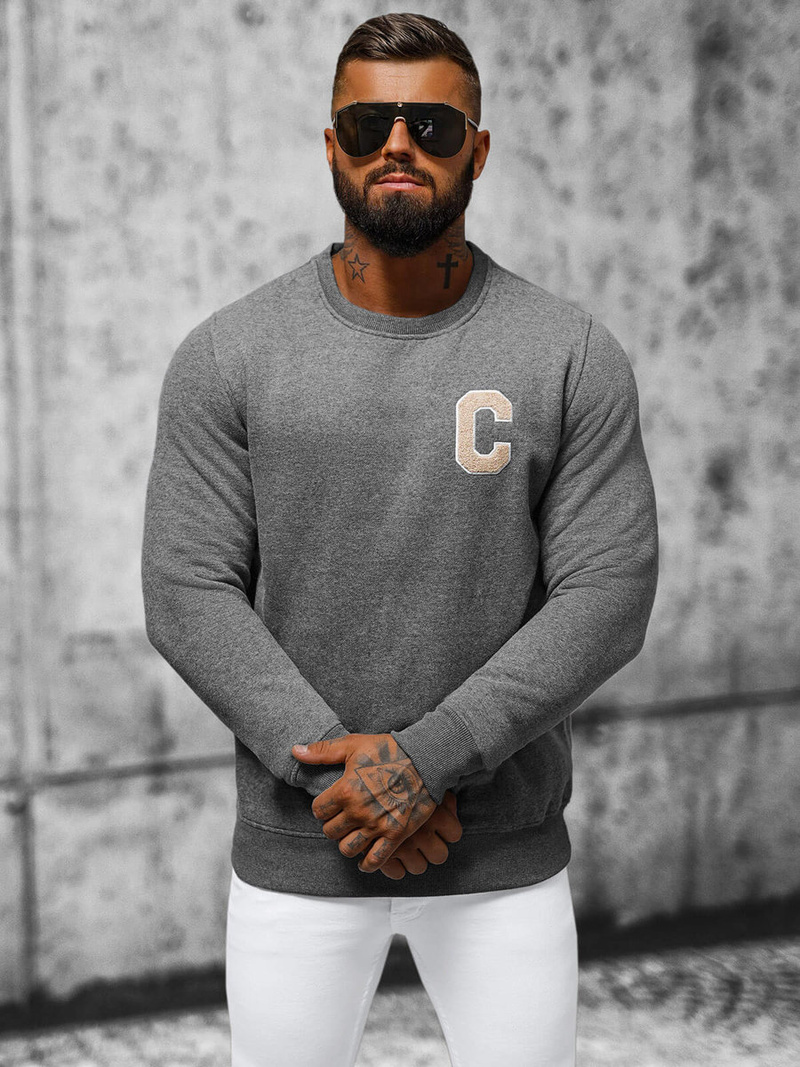 Ανδρικό Φούτερ γραφίτη OZONEE NB/MF2019