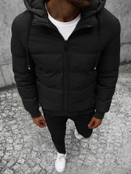 Ανδρικό μπουφάν μαύρο OZONEE JS/M761/392