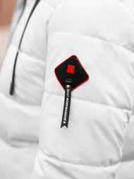 Ανδρικό χειμερινό μπουφάν λευκό OZONEE JS/31M5031/281Z