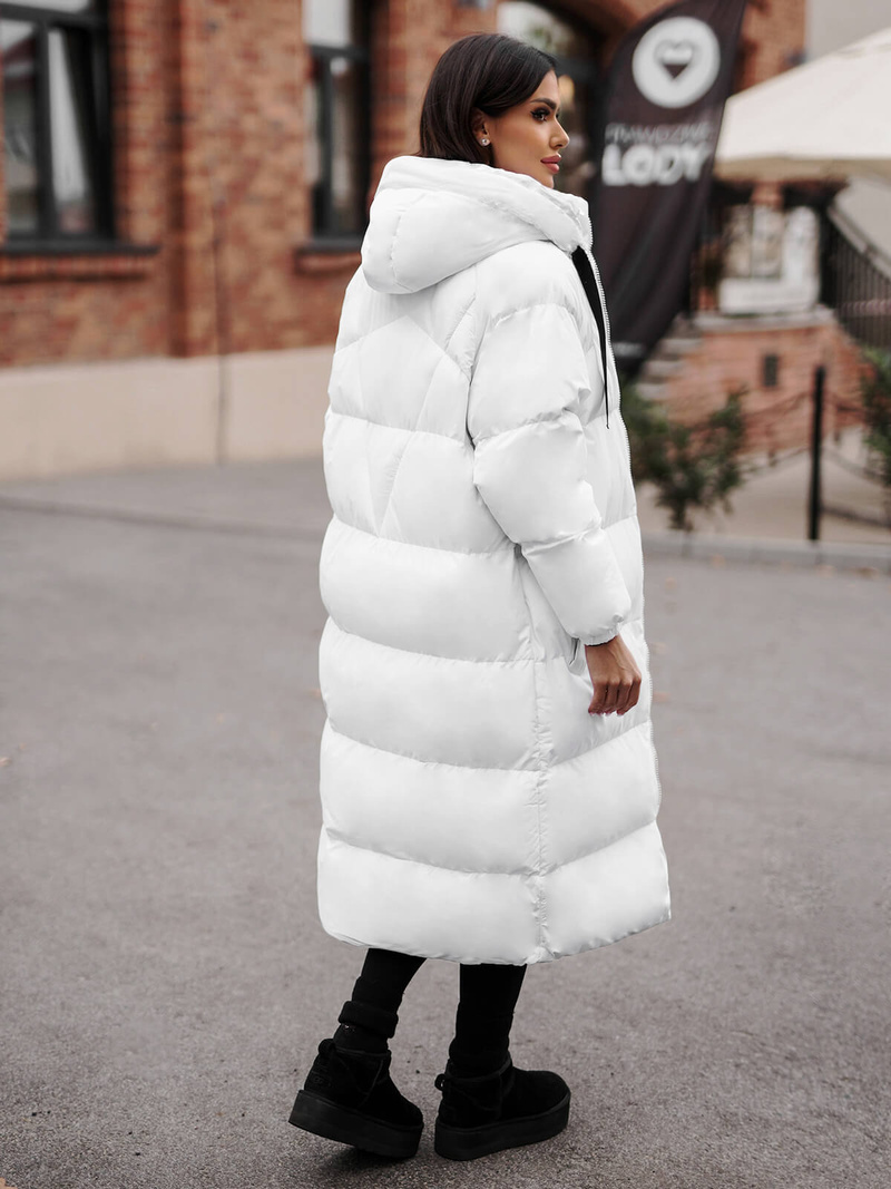 Γυναικείο μπουφάν λευκό OZONEE JS/5M3163/281Z