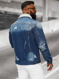 Ανδρικό τζιν μπουφάν σέρπα Μπλε OZONEE NB/MJ502BZ