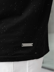 Ανδρικό μπλουζάκι μαύρο OZONEE O/QQ1386