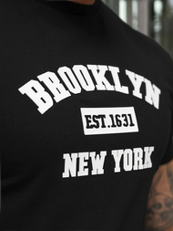 Ανδρικό μπλουζάκι μαύρο OZONEE NB/MT3134