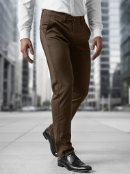 Ανδρικό παντελόνι chino καφέ OZONEE V/5100
