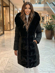 Γυναικείο μπουφάν μαύρο OZONEE JS/5M3158/392Z