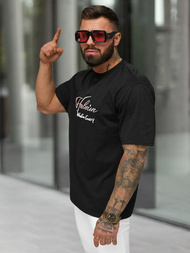 Ανδρικό μπλουζάκι μαύρο OZONEE O/YN2/632