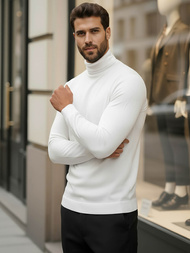 Ανδρικό πουλόβερ λευκό OZONEE V/V24504