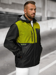 Ανδρικό μπουφάν μαύρο OZONEE JS/22M311/392Z