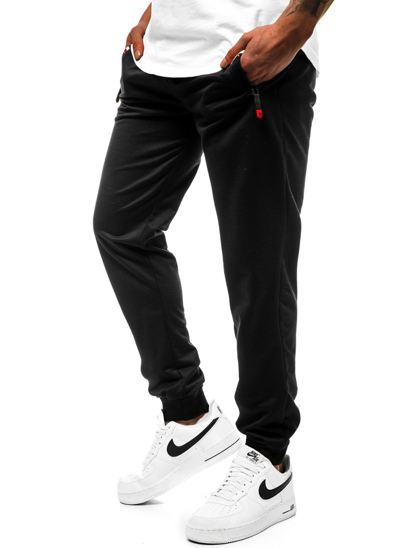 Ανδρικό παντελόνι φόρμας μαύρο JS/XW032S