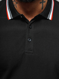 Ανδρική μπλούζα polo μαύρο OZONEE O/DA719