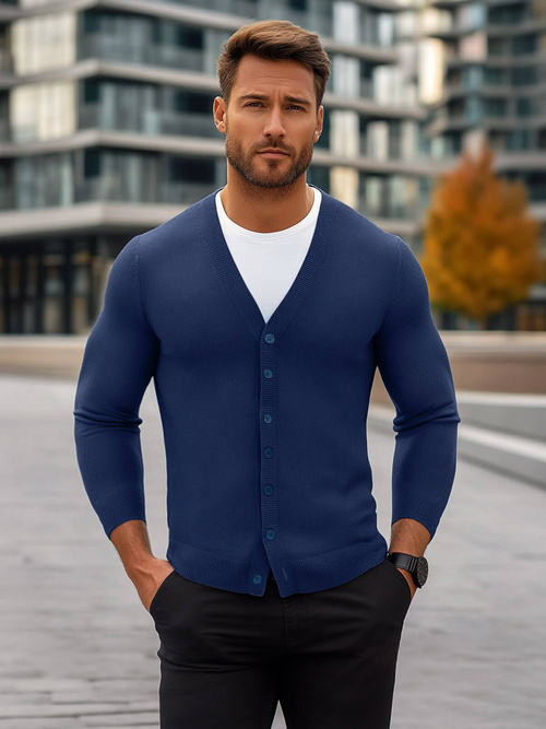 Ανδρικό πουλόβερ Σκούρο μπλε OZONEE NB/MM6006/5Z