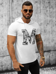 Ανδρικό μπλουζάκι λευκό OZONEE JS/8T965