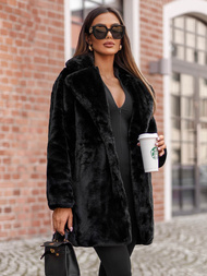 Γυναικείο μπουφάν μαύρο OZONEE JS/11Z8168