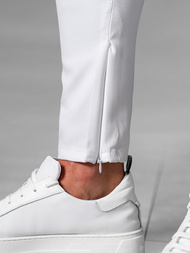 Ανδρικό παντελόνι chino λευκό OZONEE DJ/3300Z