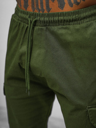 Ανδρικό παντελόνι chino jogger χακί OZONEE O/G3014Z