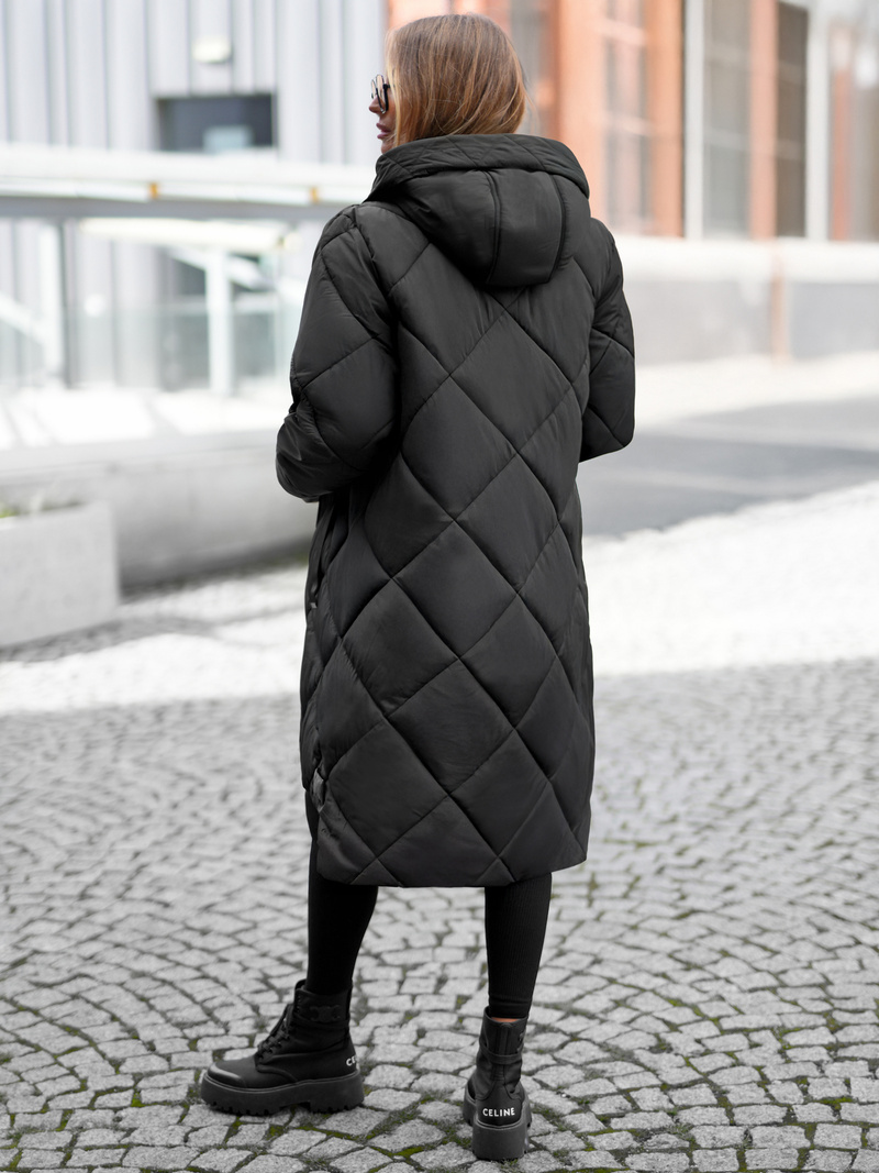 Γυναικείο μπουφάν μαύρο OZONEE JS/5M3168/392Z