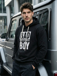 Ανδρικό Φούτερ με Κουκούλα μαύρο OZONEE JS/65B3909/3Z