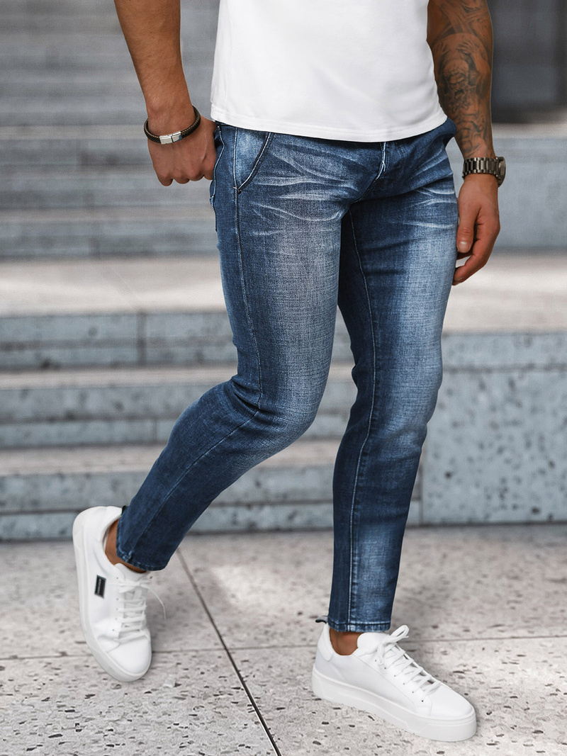 Ανδρικό τζιν παντελόνι Σκούρο μπλε OZONEE NB/MP0091BS