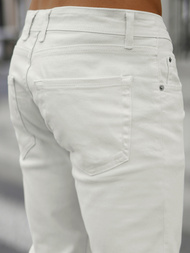 Ανδρικό τζιν παντελόνι εκρού OZONEE E/5171/01