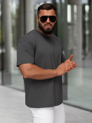 Ανδρικό μπλουζάκι γραφίτη OZONEE JS/67T1298/5