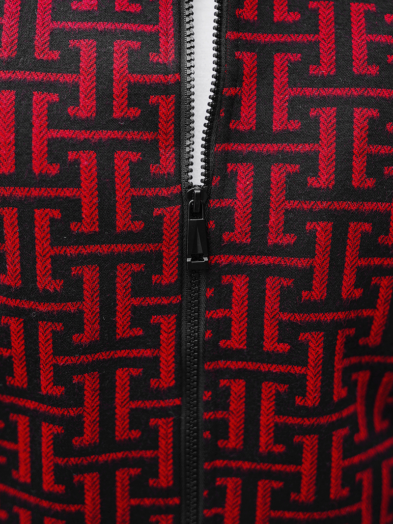 Ανδρικό μπουφάν kόκκινο και μαύρο OZONEE O/3A55