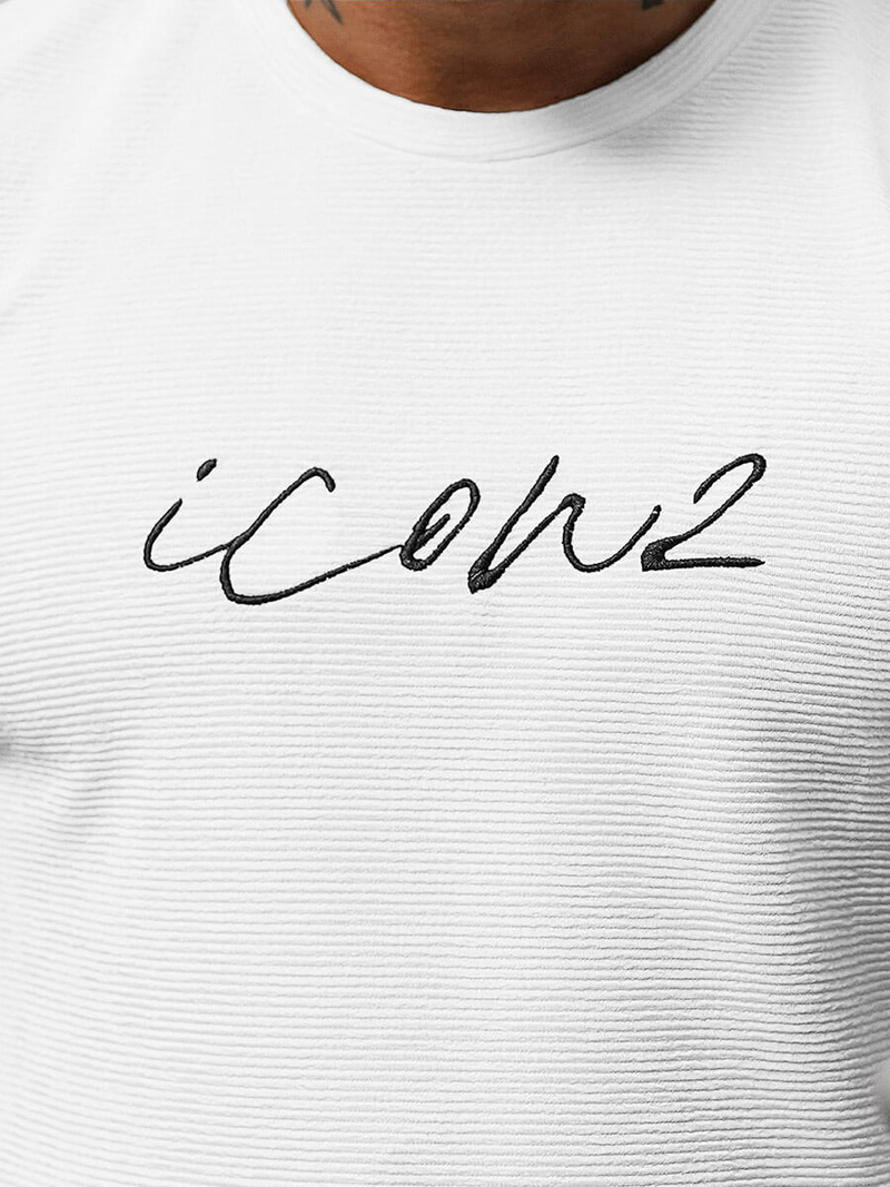 Ανδρικό μπλουζάκι λευκό OZONEE O/P1108