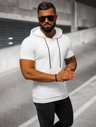 Ανδρικό μπλουζάκι λευκό OZONEE JS/8T955/1