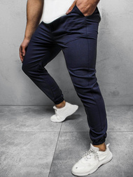 Ανδρικό σόρτς chino jogger ναυτικό μπλε OZONEE DJ/5539