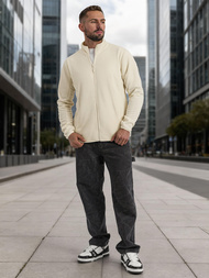 Ανδρικό Φούτερ eκρού OZONEE JS/HH016/1