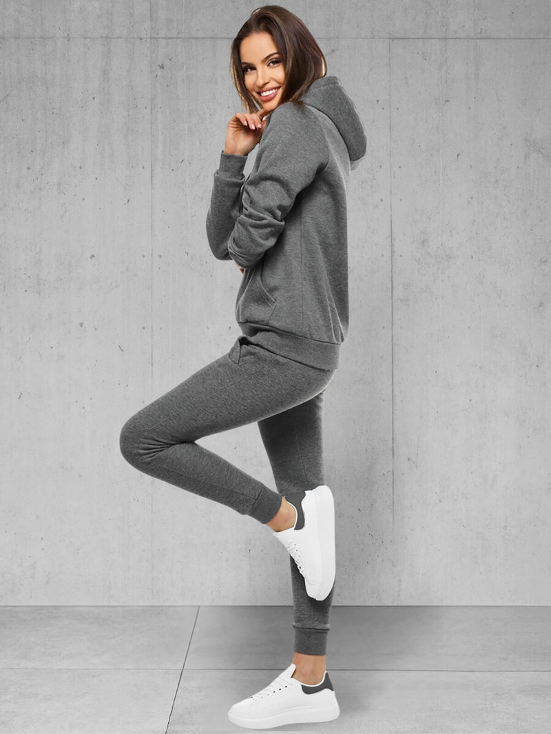 Γυναικεία αθλητική φόρμα γραφίτη OZONEE 18