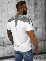 Ανδρικό μπλουζάκι λευκό OZONEE NB/MT3022