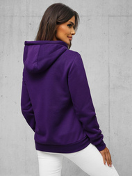 Γυναικείο φούτερ με κουκούλα μωβ OZONEE JS/W03Z