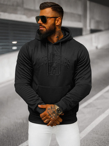 Ανδρικό Φούτερ με Κουκούλα μαύρο OZONEE JS/27B6511/3