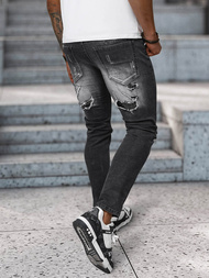 Ανδρικό τζιν παντελόνι mαύρος OZONEE NB/MP0152N