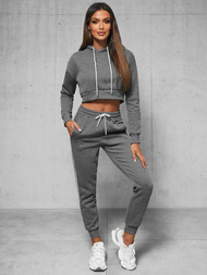 Γυναικείο σετ φόρμας δύο κομματιών γραφίτη OZONEE JS/8C67/5