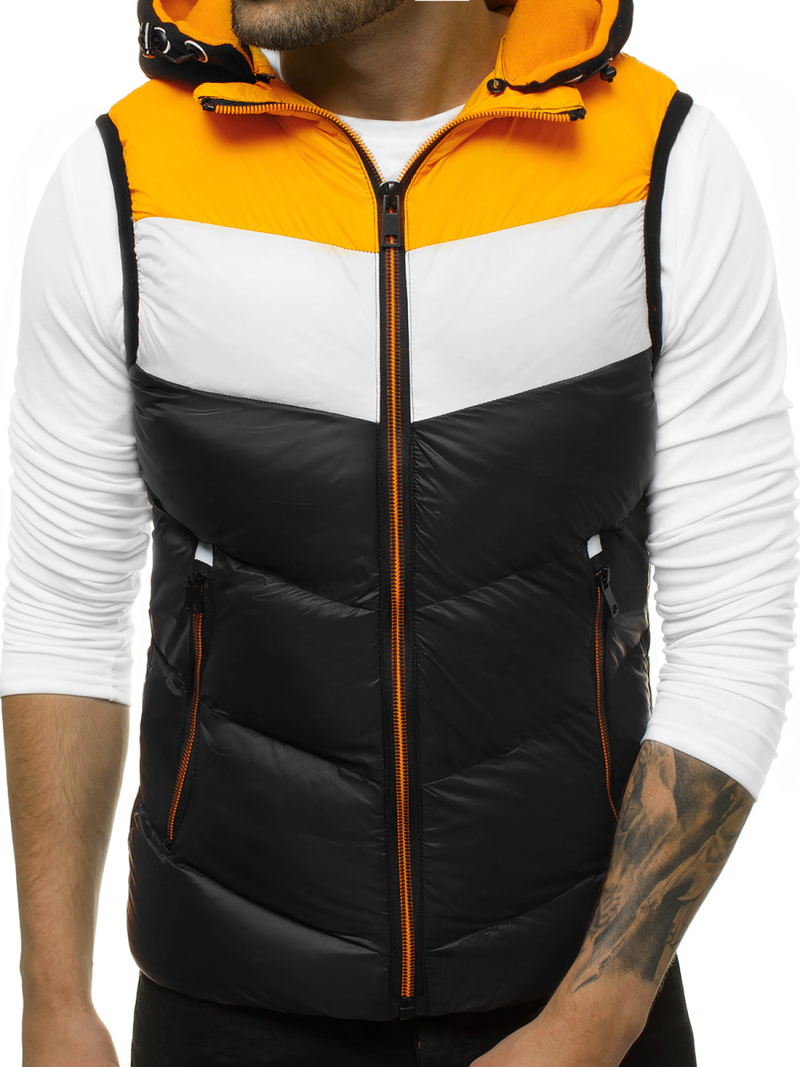 Ανδρικό αμάνικο μπουφάν μαύρο OZONEE N/6500