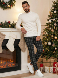 Ανδρικό παντελόνι chino μαύρο OZONEE DJ/5522Z