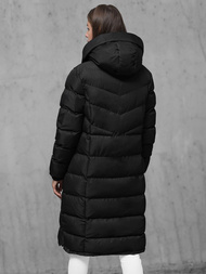 Γυναικείο μπουφάν μαύρο OZONEE JS/M736/392