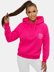 Γυναικείο φούτερ με κουκούλα Ροζ OZONEE JS/B26013Z